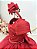 Vestido Infantil Vermelho Busto Com Nervura Damas Formatura - Imagem 3