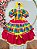 Vestido Infantil Junino Caipira Vermelho Xadrez Colorido Laços - Imagem 4