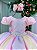 Vestido Infantil Circo Arco Iris Candy Color Festa Luxo - Imagem 5