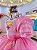 Vestido Infantil Junino Caipira Festas Rosa Colorido Luxo - Imagem 3