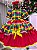 Vestido Junino Luxo Vermelho Quadrilha Caipira - Imagem 5