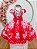 Vestido Infantil Junino Caipira Arraiá São João Xadrez Vermelho - Imagem 3