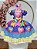 Vestido Infantil Junino Caipira Arraiá Lilás Colorido - Imagem 1