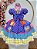 Vestido Infantil Junino Caipira Arraiá Lilás Colorido - Imagem 4
