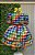 Vestido Infantil Junino Caipira Festas Xadrez Vermelho Colorido - Imagem 3