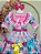 Vestido Infantil Junino Arraiá Rosa Com Florzinhas Colorida - Imagem 6