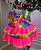 Vestido Junino Quadrilha Festa Luxo Pink - Imagem 8