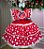 Vestido Bella Child Junino Quermesse do Coração Vermelho - Imagem 1