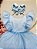 Vestido Infantil Azul Festa Glitter Princesa - Imagem 3