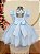 Vestido Infantil Azul Festa Glitter Princesa - Imagem 4