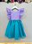 Vestido Infantil Lilás Festas Princesa Glitter - Imagem 6