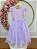 Vestido Infantil Jardim Encantado Com Renda Lilás Festas - Imagem 5