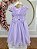 Vestido Infantil Jardim Encantado Com Renda Lilás Festas - Imagem 6