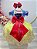 Vestido Infantil Com Renda Dourada Realeza Festas - Imagem 3