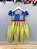Vestido Infantil Com Renda Dourada Realeza Festas - Imagem 4