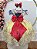 Vestido Infantil Com Renda Dourada Realeza Festas - Imagem 9