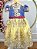 Vestido Infantil Com Renda Dourada Realeza Festas - Imagem 10