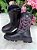 Bota Infantil Texana Menina Country Nilqi Preta e Pink - Imagem 1