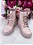 Bota Infantil Coturno Menina Nilqi Botinha Rose - Imagem 6