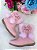 Bota Coturno Infantil Rosa Flor Di Mila - Imagem 1