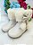 Bota Coturno Infantil Marfim Flor Di Mila - Imagem 2