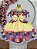 Vestido Infantil Junino Caipira Xadrez Colorido Coração Luxo - Imagem 3