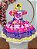 Vestido Infantil Junino Arraiá Caipira Rosa Xadrez Colorido - Imagem 1