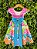 Vestido Infantil Junino Caipira Arraiá Rosa Colorido - Imagem 6