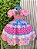 Vestido Infantil Junino Arraiá Rosa Chiclete Festa São João - Imagem 3