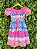 Vestido Infantil Junino Arraiá Rosa Chiclete Festa São João - Imagem 4