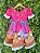 Vestido Infantil Junino Arraiá Pink Festa São João - Imagem 6