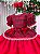 Vestido Junino Infantil Luxo Festa Caipira Vermelho - Imagem 7