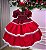 Vestido Junino Infantil Luxo Festa Caipira Vermelho - Imagem 8