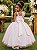 Vestido Infantil Longo Rosa Bebê Luxo Formaturas Daminhas - Imagem 11