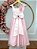 Vestido Infantil Longo Rosa Bebê Luxo Formaturas Daminhas - Imagem 9