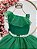 Vestido Infantil Longo Verde Formaturas Daminhas Luxo - Imagem 3