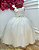 Vestido Infantil Longo Marfim Busto Renda Festas Damas Luxo - Imagem 1