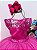 Vestido Infantil Pink Renda Saia Brilho Cinto Strass - Imagem 9