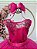 Vestido Infantil Pink Renda Saia Brilho Cinto Strass - Imagem 4