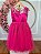 Vestido Infantil Pink Renda Saia Brilho Cinto Strass - Imagem 6