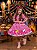 Vestido Junino Luxo Infantil São João Pink - Imagem 3