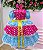 Vestido Junino Luxo Infantil São João Quadrilha Caipira - Imagem 8