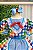 Vestido Infantil Junino Caipira Festas Xadrez Azul Colorido Festas - Imagem 2
