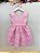 Vestido Infantil Rosa Saia Babados e Glitter Daminha - Imagem 4