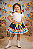 Saia Meninas Caipira Junino Preta Estampa Circo Colorida - Imagem 2