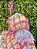 Vestido Junino Arraiá Festas Azul Xadrez Colorido - Imagem 6