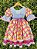 Vestido Junino Arraiá Festas Azul Xadrez Colorido - Imagem 5