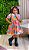 Conjunto Junino Meninas Blusa Branca Saia Xadrez Colorida - Imagem 1
