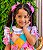 Conjunto Junino Meninas Blusa Branca Saia Xadrez Colorida - Imagem 9