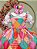 Conjunto Junino Meninas Blusa Branca Saia Xadrez Colorida - Imagem 11
